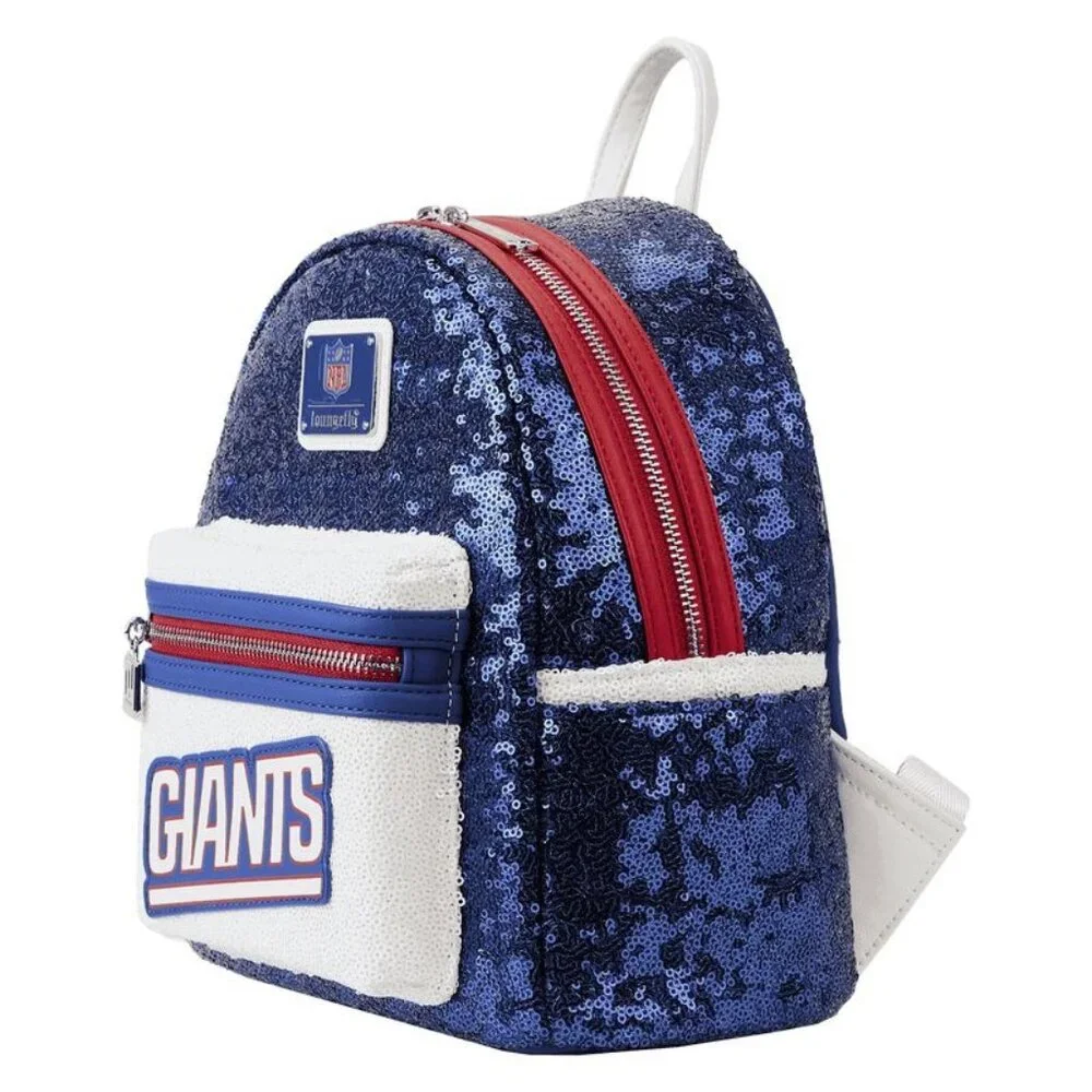 Loungefly NFL New York Giants Sequin Mini Backpack Blue